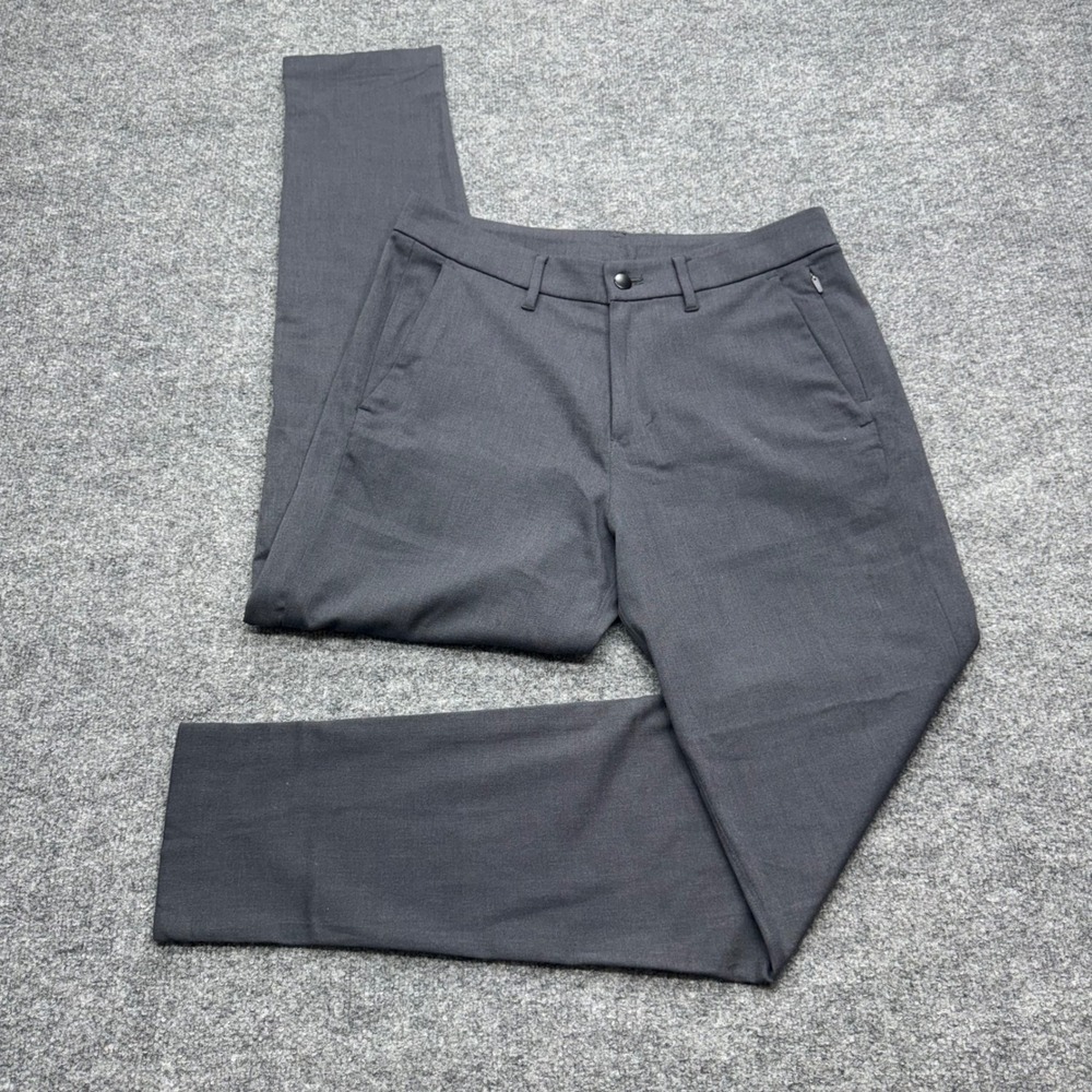Lululemon Commission Pant Slim Wool Charcoal Grey 31 Mens Chino Dress Trousers